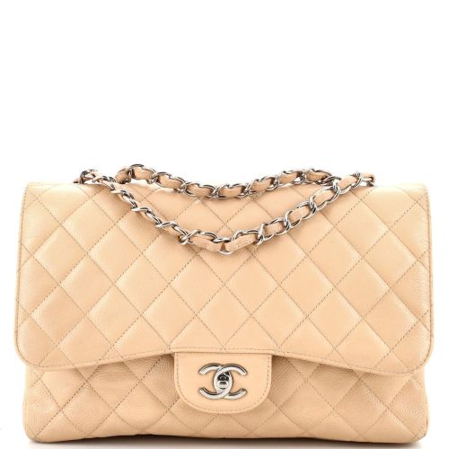 Classic Single Flap Bag Quilted Caviar Jumbo