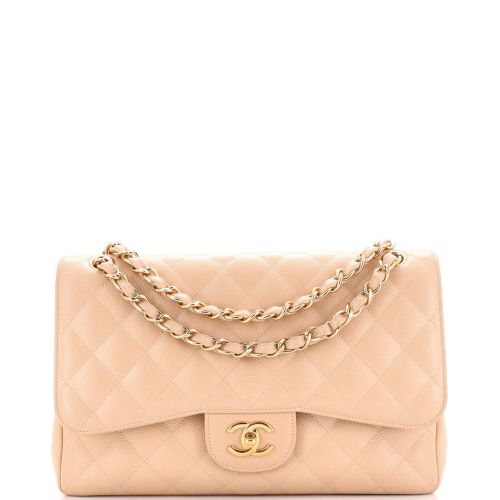 Classic Double Flap Bag Quilted Caviar Jumbo