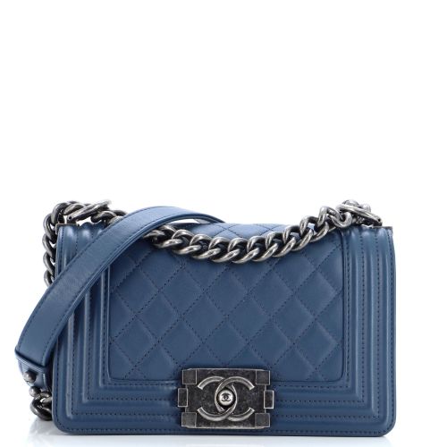 Boy Flap Bag Quilted Calfskin Small