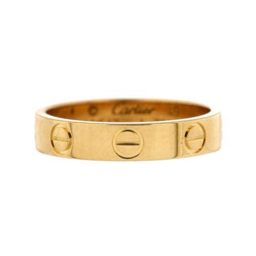 Love Wedding Band Ring 18K Yellow Gold