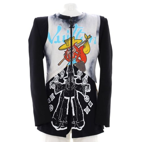 Men's Hybrid T-Shirt Tailoring Jacket Printed Wool