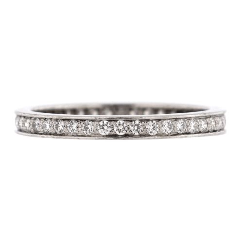 Romance Wedding Band Ring Platinum and Diamonds 2.1mm