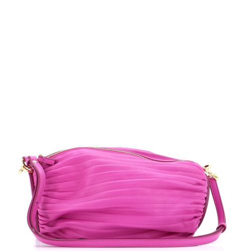 Bracelet Pouch Shoudler Bag Pleated Leather