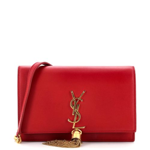 Classic Monogram Tassel Chain Wallet Leather