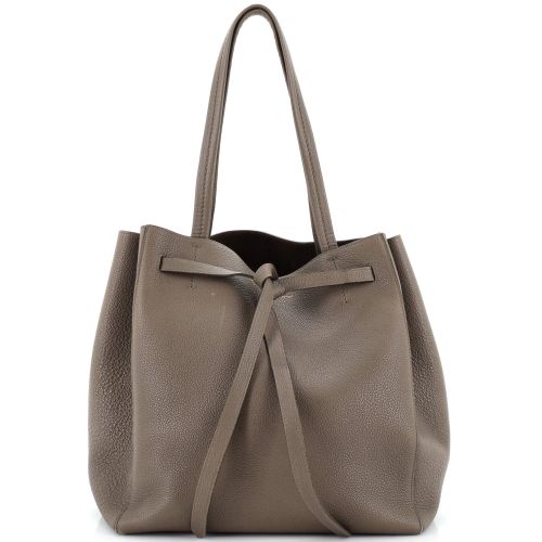 Phantom Tie Cabas Tote Leather Medium