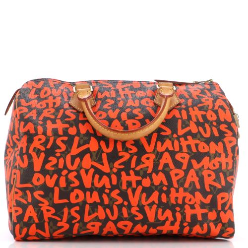 Speedy Handbag Limited Edition Monogram Graffiti 30