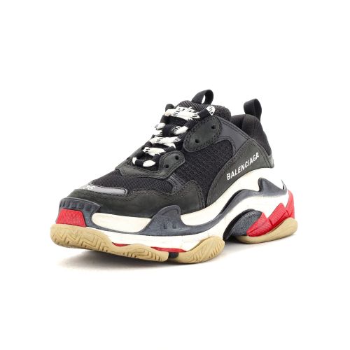 Women's Triple S Sneakers Fabric and Mesh with Faux Leather