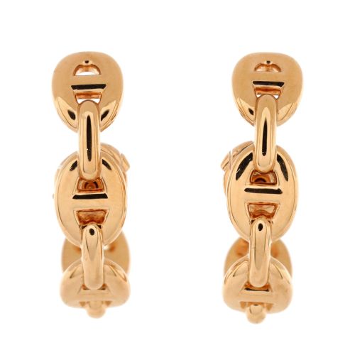 Chaine d'Ancre Enchainee Stud Earrings 18K Rose Gold