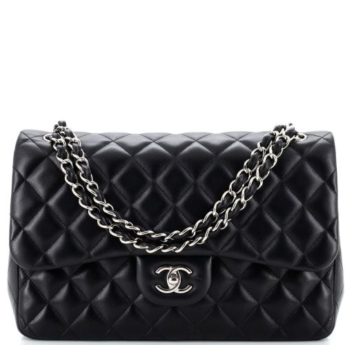 Classic Double Flap Bag Quilted Lambskin Jumbo