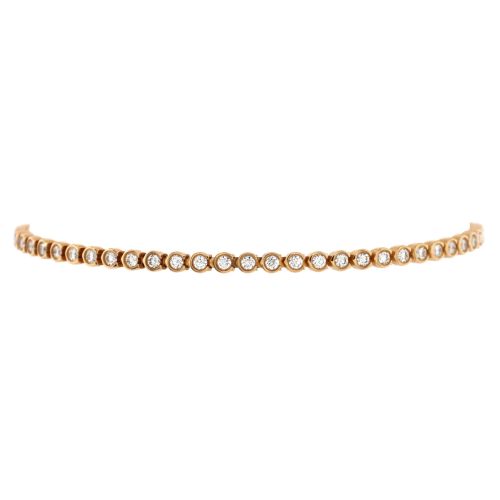 C de Cartier Bracelet 18K Rose Gold and Diamonds