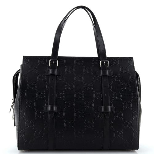 Tote Bag GG Embossed Perforated Leather