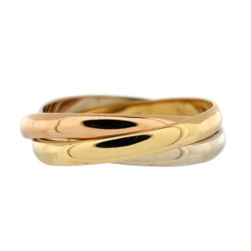 Trinity Ring 18K Tricolor Gold Small