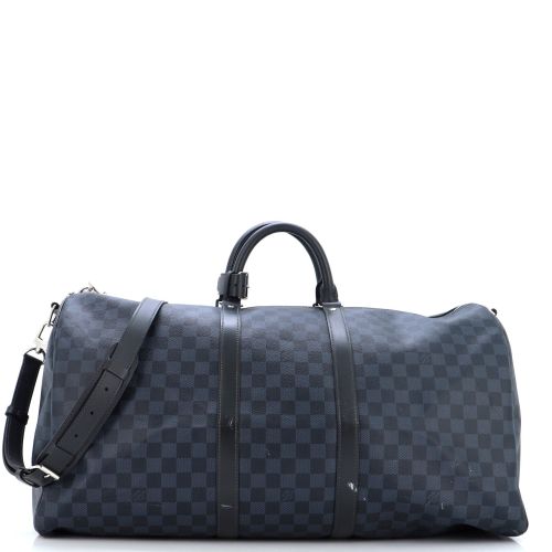 Keepall Bandouliere Bag Damier Cobalt 55