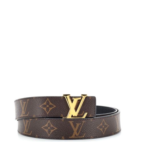 LV Initiales Reversible Belt Monogram Canvas and Leather Medium 85