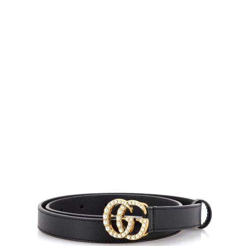 Pearly GG Marmont Belt Leather Thin 70