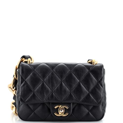 Funky Town Flap Bag Quilted Lambskin Small