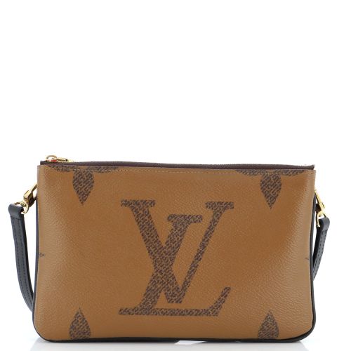 Double Zip Pochette Reverse Monogram Giant