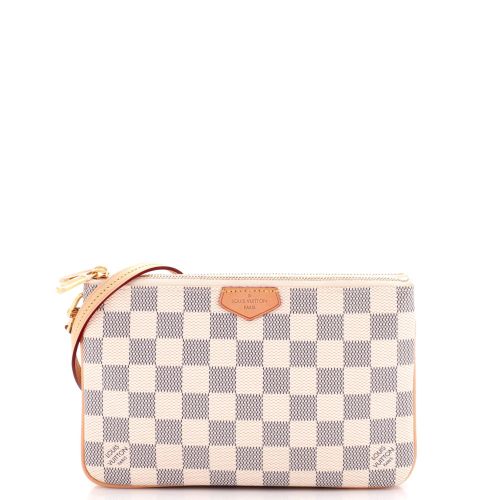 Double Zip Pochette Damier