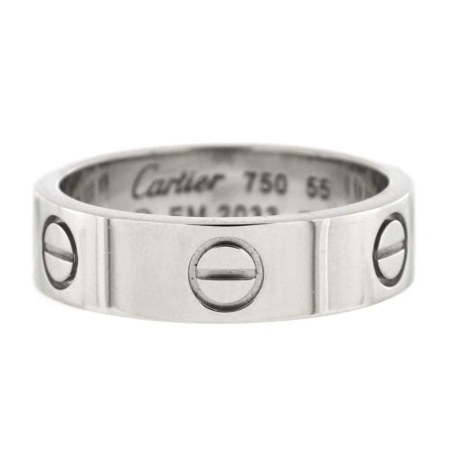 Love Band Ring 18K White Gold