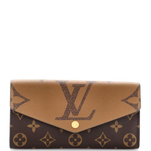 Sarah Wallet NM Reverse Monogram Giant and Monogram Canvas