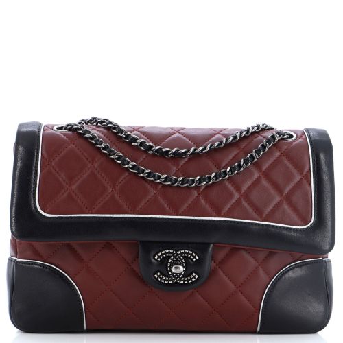 Paris-Salzburg Tyrolean Flap Bag Quilted Lambskin Medium