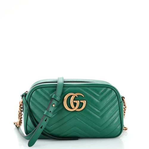 GG Marmont Shoulder Bag Diagonal Quilted Leather Small