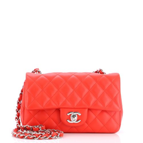 Classic Single Flap Bag Quilted Lambskin Mini