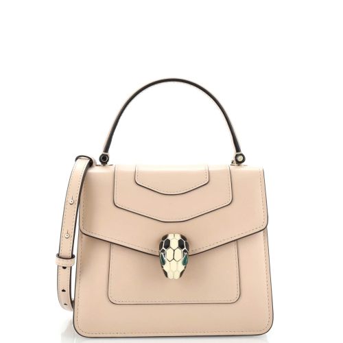 Serpenti Forever Top Handle Bag Leather Small