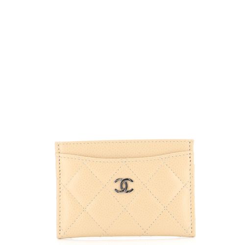 Classic Card Holder Quilted Caviar