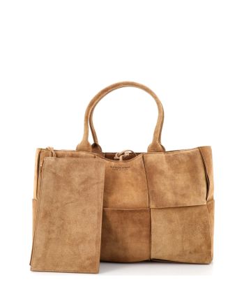 Arco Tote Maxi Intrecciato Suede Medium