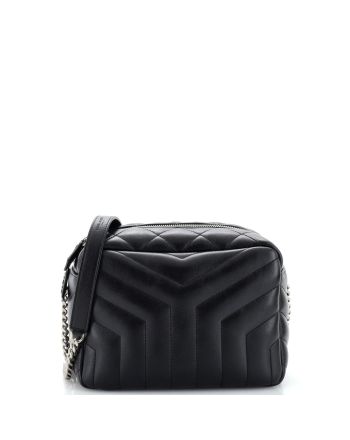 LouLou Bowling Bag Matelasse Chevron Leather Small