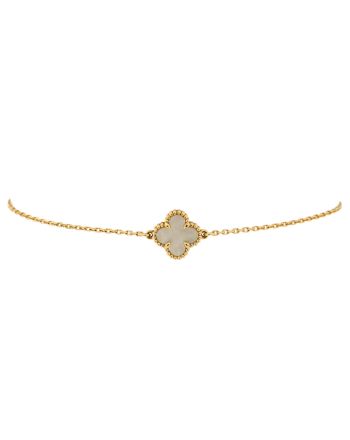 Sweet Alhambra Bracelet 18K Yellow Gold and Mother of Pearl