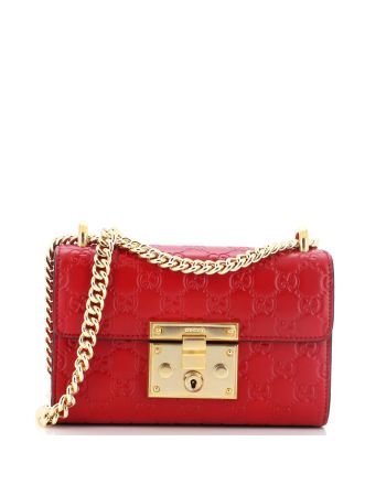 Padlock Shoulder Bag Guccissima Leather Small