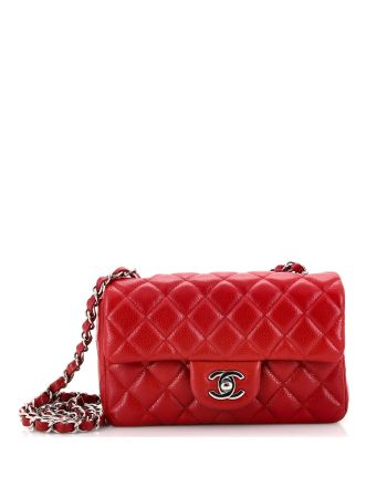 Classic Single Flap Bag Quilted Caviar Mini