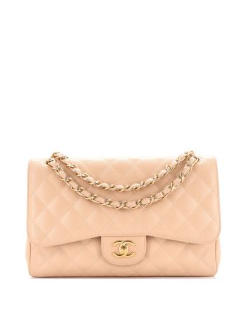 Classic Double Flap Bag Quilted Caviar Jumbo