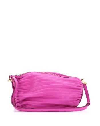 Bracelet Pouch Shoudler Bag Pleated Leather