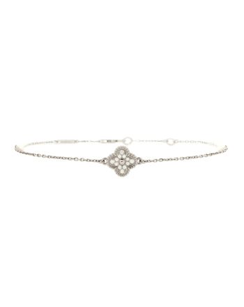 Sweet Alhambra Bracelet 18K White Gold and Diamonds