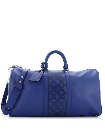 Keepall Bandouliere Bag Monogram Taigarama 50