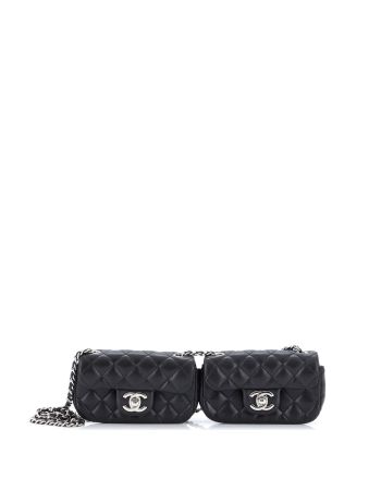 Twin Classic Flap Bag Quilted Lambskin Mini