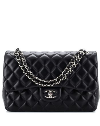 Classic Double Flap Bag Quilted Lambskin Jumbo