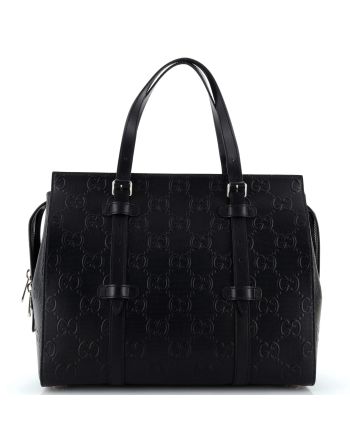 Tote Bag GG Embossed Perforated Leather