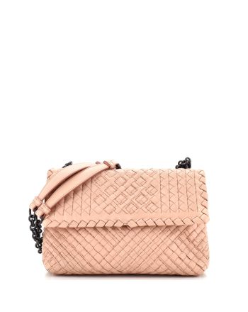 Olimpia Crossbody Bag Stitched Intrecciato Nappa Baby