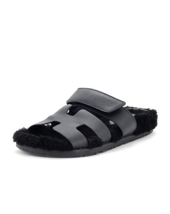 Women's Chypre Sandals Leather with Shearling