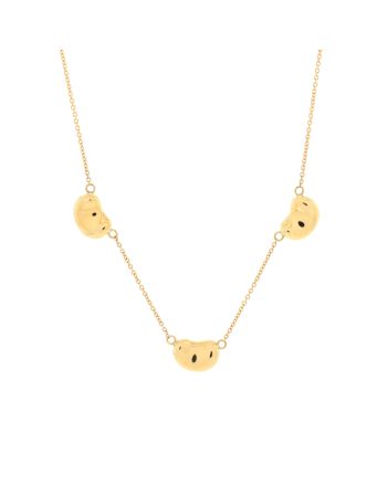 Elsa Peretti  3 Motifs Bean Pendant Necklace 18K Yellow Gold