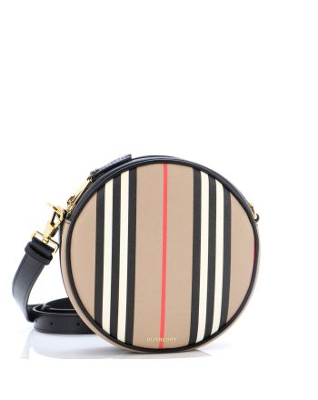 Louise Round Bag Icon Stripe E-Canvas