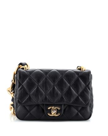 Funky Town Flap Bag Quilted Lambskin Small