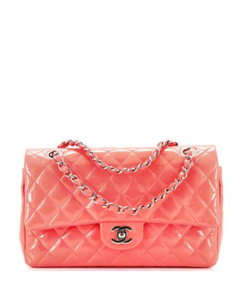 Classic Double Flap Bag Quilted Patent Medium