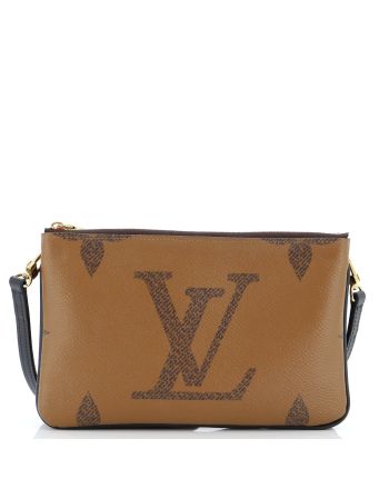 Double Zip Pochette Reverse Monogram Giant