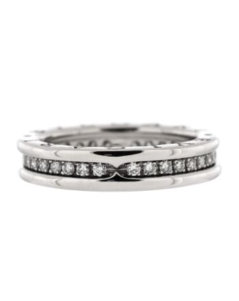 B.Zero1 One Band Ring 18K White Gold and Diamonds