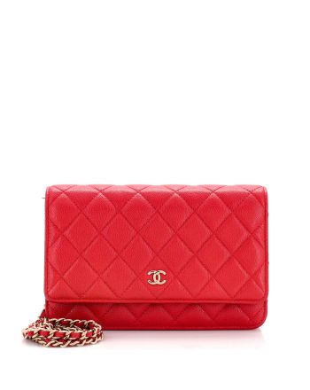 Wallet on Chain Quilted Caviar